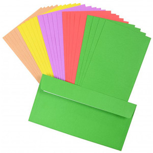 Конверты Kuvert Ukraine DL SKL 80 г/м2 25 шт. Цветные (2240-1_25)