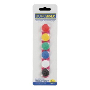 Набор магнитов Buromax 20мм 6 шт. (BM.0030-62)