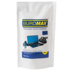 Салфетки влажные для очистки экранов, мониторов и оптики Buromax 100 шт. (BM.0800-01)