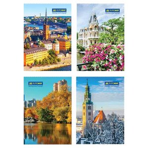 Тетрадь Buromax А4 в твердой обложке 96 листов в клеточку (BM.2408) Тетрадь Buromax А4 в твердой обложке 96 листов в клеточку (BM.2408)