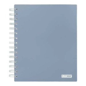 Тетрадь Buromax Morandi B5 120 листов пластиковая обложка в клетку Маренго (BM.24155911-53)