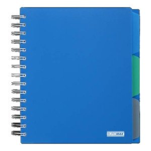 Блокнот з розділювачами Buromax Classic B5 120 аркушів у клітинку Синій (BM.24355911-02)