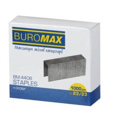 Скоби Buromax Люкс №23/23 1000 шт. (BM.4408)