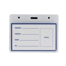 Бейдж-идентификатор горизонтальный Buromax 95x75 мм Прозрачный (BM.5402)