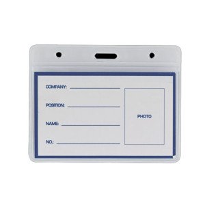 Бейдж-идентификатор горизонтальный Buromax 95x75 мм Прозрачный (BM.5402)