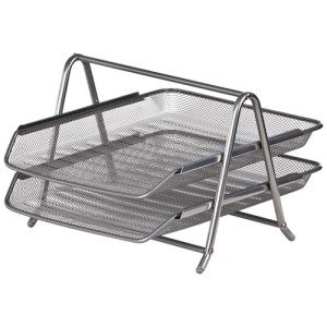 Лоток горизонтальный Buromax 2 отделения Серебряный (BM.6250-24) Лоток горизонтальный Buromax 2 отделения Серебряный (BM.6250-24)