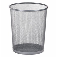 Металлическая корзина для бумаг Buromax круглая 19 л Серебряная (BM.6270-24)