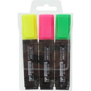 Набор текстовых маркеров Buromax 2-4 мм. 3 шт. (BM.8902-93)