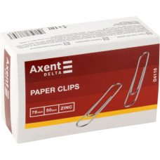Скрепки круглые Axent 78 мм. 50 шт. Оцинкованные (D4116)