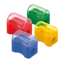 Точилка пластиковая Delta by Axent Comfy с контейнером Ассорти (D9702)