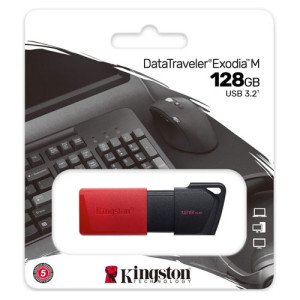 Флешка Kingston 128 Гб Black/Red (DTXM-128GB)