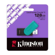 Флешка Kingston 128 Гб DataTraveler Exodia S Black/Turquoise (DTXS-128GB)