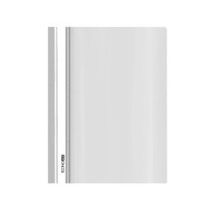 Папка-скоросшиватель Economix A4 с прозрачным верхом без перфорации Белая (E31511-14)