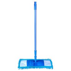 Швабра телескопическая EcoFabric с плоской насадкой лапша 44 см (EF-SalsaB)