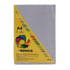 Бумага цветная Romus А4 160 г/м2 100 листов LA12  Сиреневый (R51284)