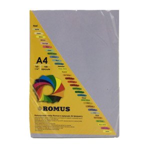 Бумага цветная Romus А4 160 г/м2 100 листов Сиреневый (R51284)