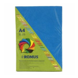Бумага цветная Romus А4 80 г/м2 100 листов DB49 Темно-синяя (R51383) Бумага цветная Romus А4 80 г/м2 100 листов DB49 Темно-синяя (R51383)
