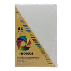 Бумага цветная Romus А4 160 г/м2 100 листов EB26 Слоновая кость (R51451)