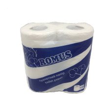 Туалетная бумага Romus двухслойная 18,75 м 4 шт. Белый (TP062)