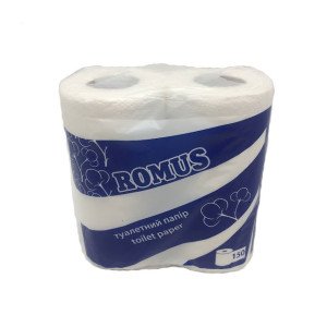 Туалетная бумага Romus двухслойная 18,75 м 4 шт. Белый (TP062)