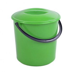 Ведро с крышкой хозяйственное 10 л Ассорти (V011)