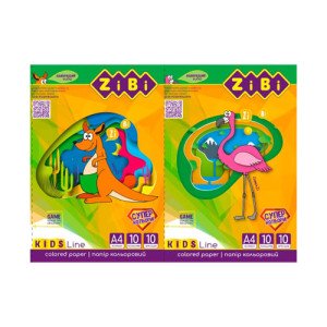 Бумага цветная ZiBi A4 10 листов 4 неон+6 стандарт (ZB.1908) Бумага цветная ZiBi A4 10 листов 4 неон+6 стандарт (ZB.1908)