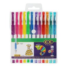 Набір гелевих ручок ZiBi Neon&Glitter 12 шт. Асорті 0.7 мм (ZB.2204-99) Набір гелевих ручок ZiBi Neon&Glitter 12 шт. Асорті 0.7 мм (ZB.2204-99)