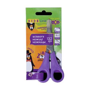 Детские ножницы с линейкой ZiBi Kids Line 13.2 см Фиолетовые (ZB.5001-07)