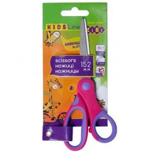 Ножницы детские ZiBi 15.2 см ручки с резиновыми вставками (ZB.5015-10) Ножницы детские ZiBi 15.2 см ручки с резиновыми вставками (ZB.5015-10)