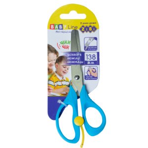 Ножницы детские ZiBi 13.8 см Синие (ZB.5017-02)