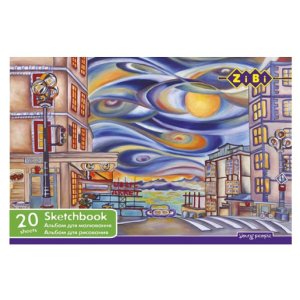 Альбом для рисования на пружине ZiBi 20 листов разнообразный дизайн (ZB.1440) Альбом для рисования на пружине ZiBi 20 листов разнообразный дизайн (ZB.1440)