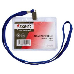 Бейдж горизонтальный на шнурке Axent 116x92 мм Прозрачный (4504-A) Бейдж горизонтальный на шнурке Axent 116x92 мм Прозрачный (4504-A)