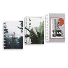 Блокнот Romus A5 48 листов в клеточку боковая спираль (R44316)