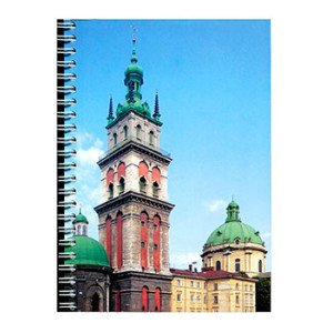 Блокнот Romus A5 96 листов в клеточку боковая спираль (R44317)