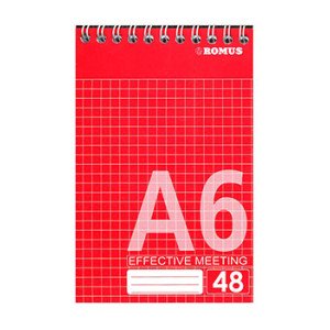 Блокнот Romus A6 48 листов в клеточку верхняя спираль (R882904)