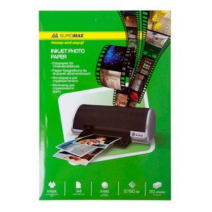 Фотобумага Buromax A4 180 г/м2 20 листов Матовая (BM.2225-4020)