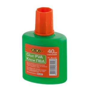 Клей канцелярский ZiBi ПВА с кисточкой 40 мл (ZB.6101) Клей канцелярский ZiBi ПВА с кисточкой 40 мл (ZB.6101)