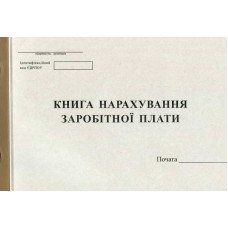 Книга нарахування заробітної плати А4 100 листів газетна (R44135)