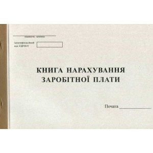 Книга начисления заработной платы А4 100 листов офсетная (R44162) Книга начисления заработной платы А4 100 листов офсетная (R44162)