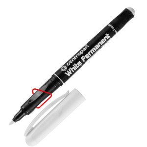 Маркер перманентный Centropen 1.2 мм Белый (2686/11)