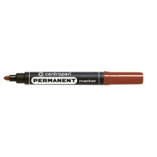 Маркер перманентный Centropen 2.5 мм Коричневый (8566/07) Маркер перманентный Centropen 2.5 мм Коричневый (8566/07)