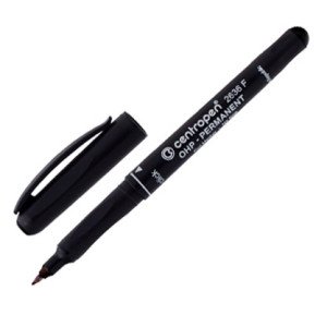 Маркер перманентный Centropen 0.6 мм Черный (2636/01)