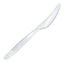 Ніж одноразовий Швидkoff 100 шт. Прозорий (12988)