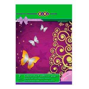 Набор цветной бумаги самоклеющейся ZiBi Металлик A5 7 листов 7 цветов (ZB.1953) Набор цветной бумаги самоклеющейся ZiBi Металлик A5 7 листов 7 цветов (ZB.1953)