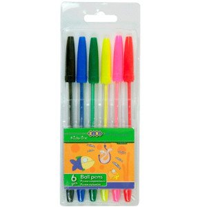 Набор шариковых ручек ZiBi 6 шт. Ассорти (ZB.2011)