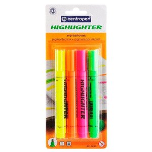 Набор текстовых маркеров Centropen 1-4.6 мм 4 шт. (8852/4)