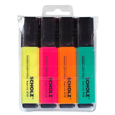 Набор текстовых маркеров Scholz 4 шт (01100250)