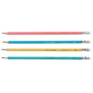 Карандаш чернографитный Buromax Pastel HB с резинкой (BM.8526)