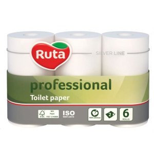 Туалетная бумага Ruta Professional двухслойная 55 м 6 шт. (р0055-1)