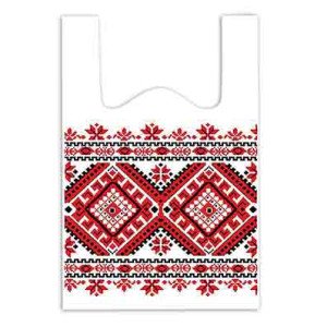 Пакет майка Вышиванка 32х50 см 10 мкм 1 шт. (072227)